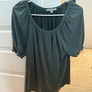 Green Envelope Women's Blouse - Deep Teal